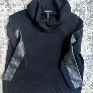 NWOT - BCBG black cowl neck sweater